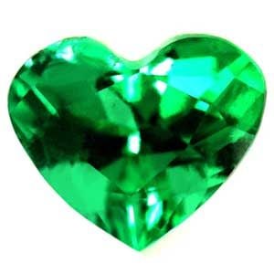 Loose Emerald Gemstone - GIA Heart 1.14ct Green SI (1 of 1)