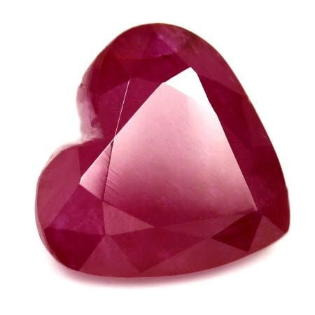 Loose Ruby Gemstone - GIA Heart 4.22ct Red SI (1 of 1)