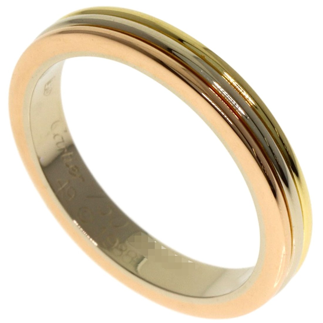 Gold CARTIER Three colors # 49 Ring K18 Yellow Gold K18 White: Gold CARTIER Three colors # 49 Ring K18 Yellow Gold K18 White This listing features Gold CARTIER Three colors # 49 Ring K18 Yellow Gold K18 White. Item specifics are provided below. Item Specifics: Br