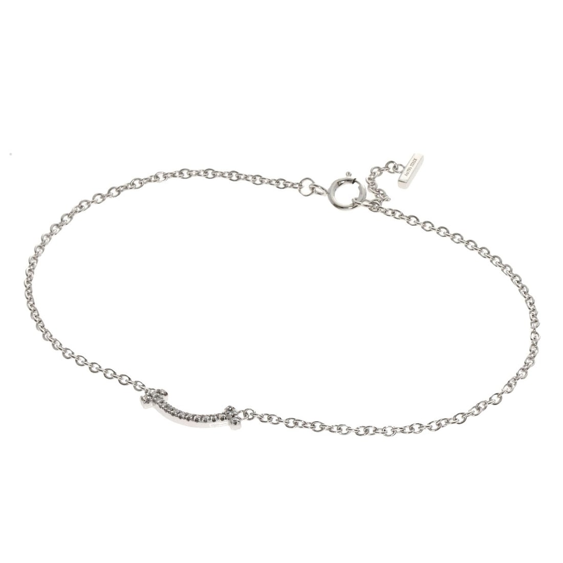 Gold TIFFANY&Co. T Smile Mini Diamond Bracelet K18 White: Gold TIFFANY&Co. T Smile Mini Diamond Bracelet K18 White This listing features Gold TIFFANY&Co. T Smile Mini Diamond Bracelet K18 White. Item specifics are provided below. Item Specifics: Brand: