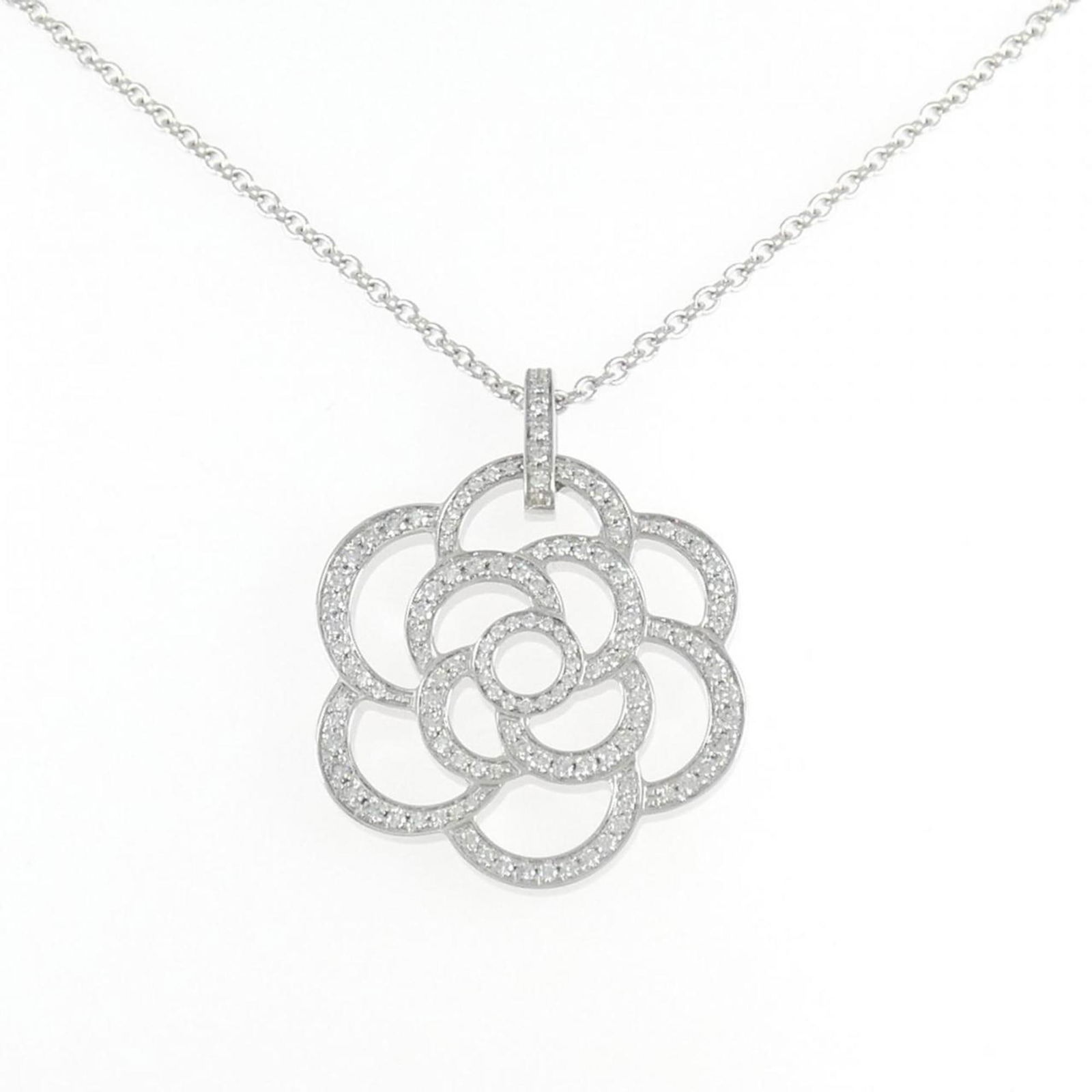 Necklace Chanel Camellia Medium: Necklace Chanel Camellia Medium This listing features Necklace Chanel Camellia Medium. Item specifics are provided below. Item Specifics: Brand: Chanel Necklace Type: Necklace Pendant Type: Pendant Ge