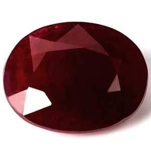 Loose Ruby Gemstone - GIA Oval 4.21ct Red SI (1 of 1)
