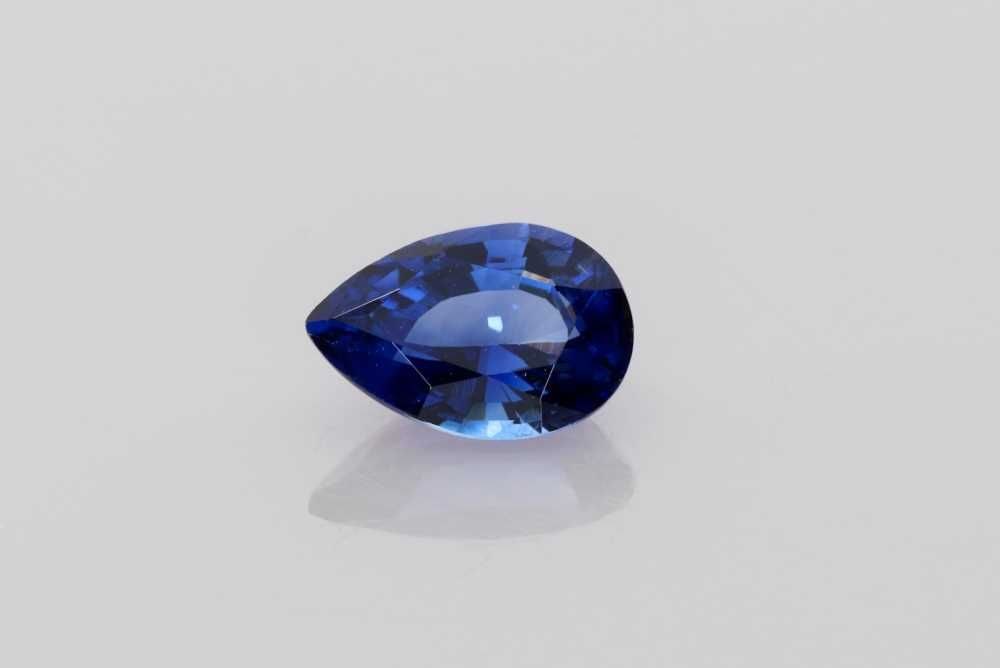 Loose Sapphire Gemstone - Pear 1.21ct Blue EC: Loose Sapphire Gemstone - Pear 1.21ct Blue EC This listing features Loose Sapphire Gemstone - Pear 1.21ct Blue EC. Item specifics are provided below. Item Specifics: Type: Sapphire Carat: 1.21 Cut: Fa