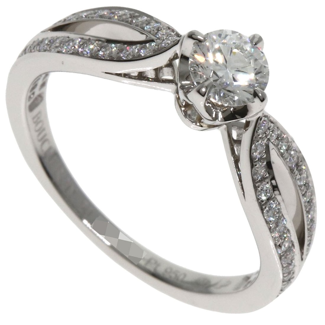 PT950 Boucheron Pont de Paris Solitaire Diamond #50 Ring Platinum: PT950 Boucheron Pont de Paris Solitaire Diamond #50 Ring Platinum This listing features PT950 Boucheron Pont de Paris Solitaire Diamond #50 Ring Platinum. Item specifics are provided below. Item Speci