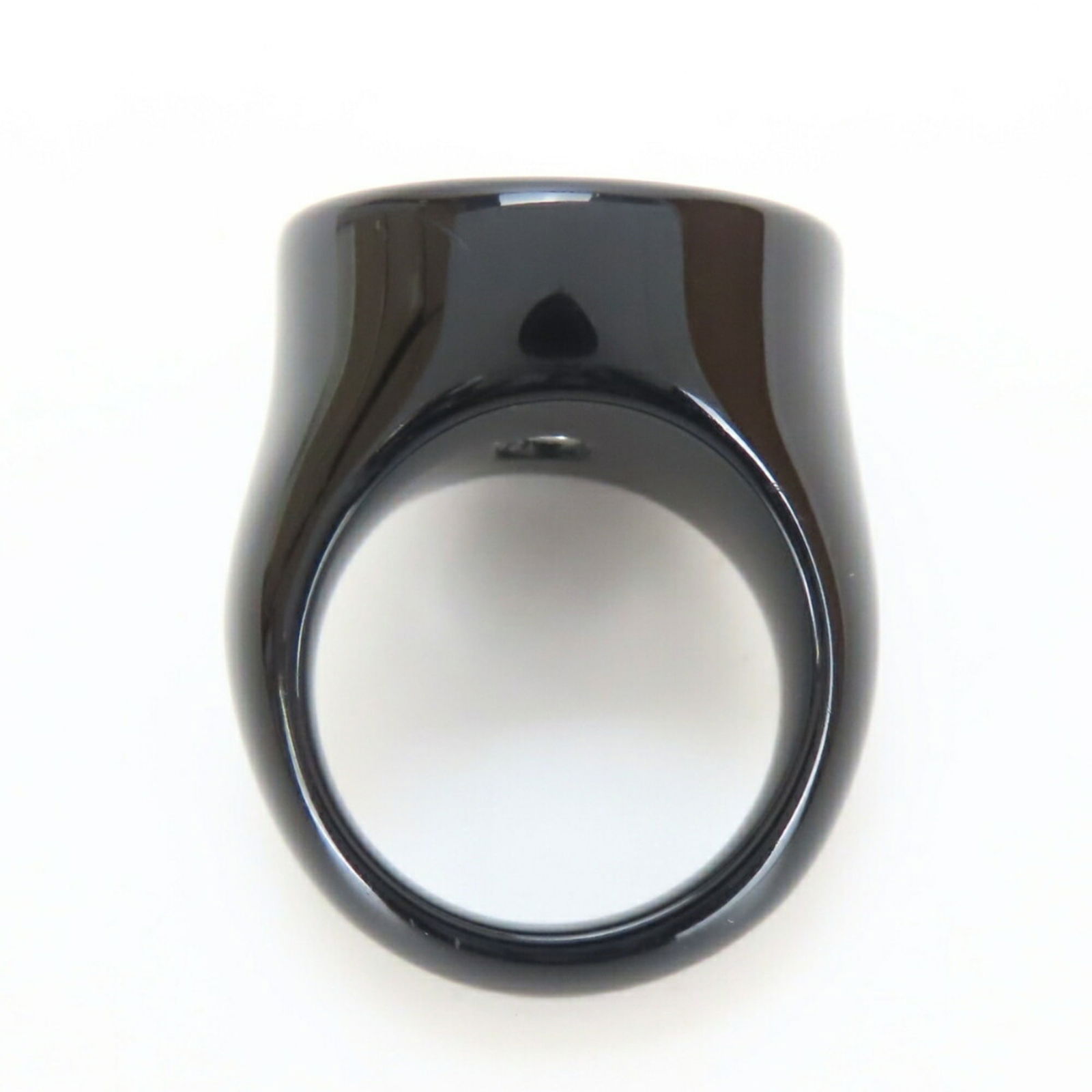 Plastic Chanel Band Ring - 6