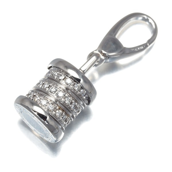 Gold Bvlgari Pendant Diamond B.Zero1 Element Charm 18K 750 White (1 of 6)