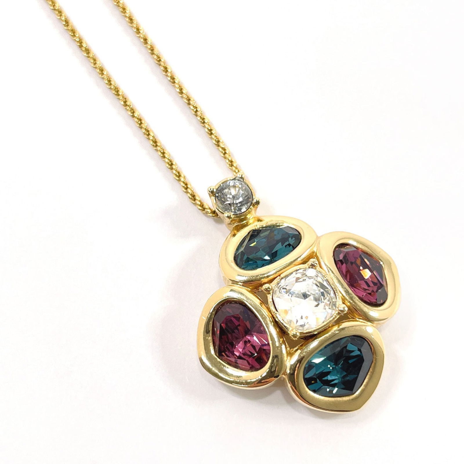 women's Christian Dior necklace metal gold (1 of 6)