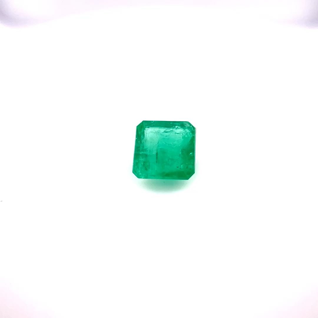 Loose Emerald Gemstone - Asscher 1.38ct Green SI (1 of 1)
