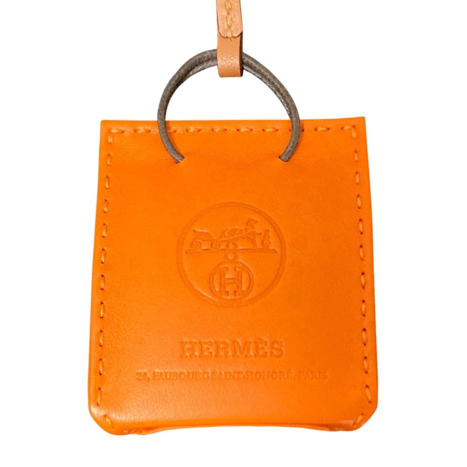 Charm Hermes Handbag: Charm Hermes Handbag This listing features Charm Hermes Handbag. Item specifics are provided below. Item Specifics: Brand: Hermes Type: Handbag Charm Gender: Women Color: Brown, Orange Size (Hxwxd): 6