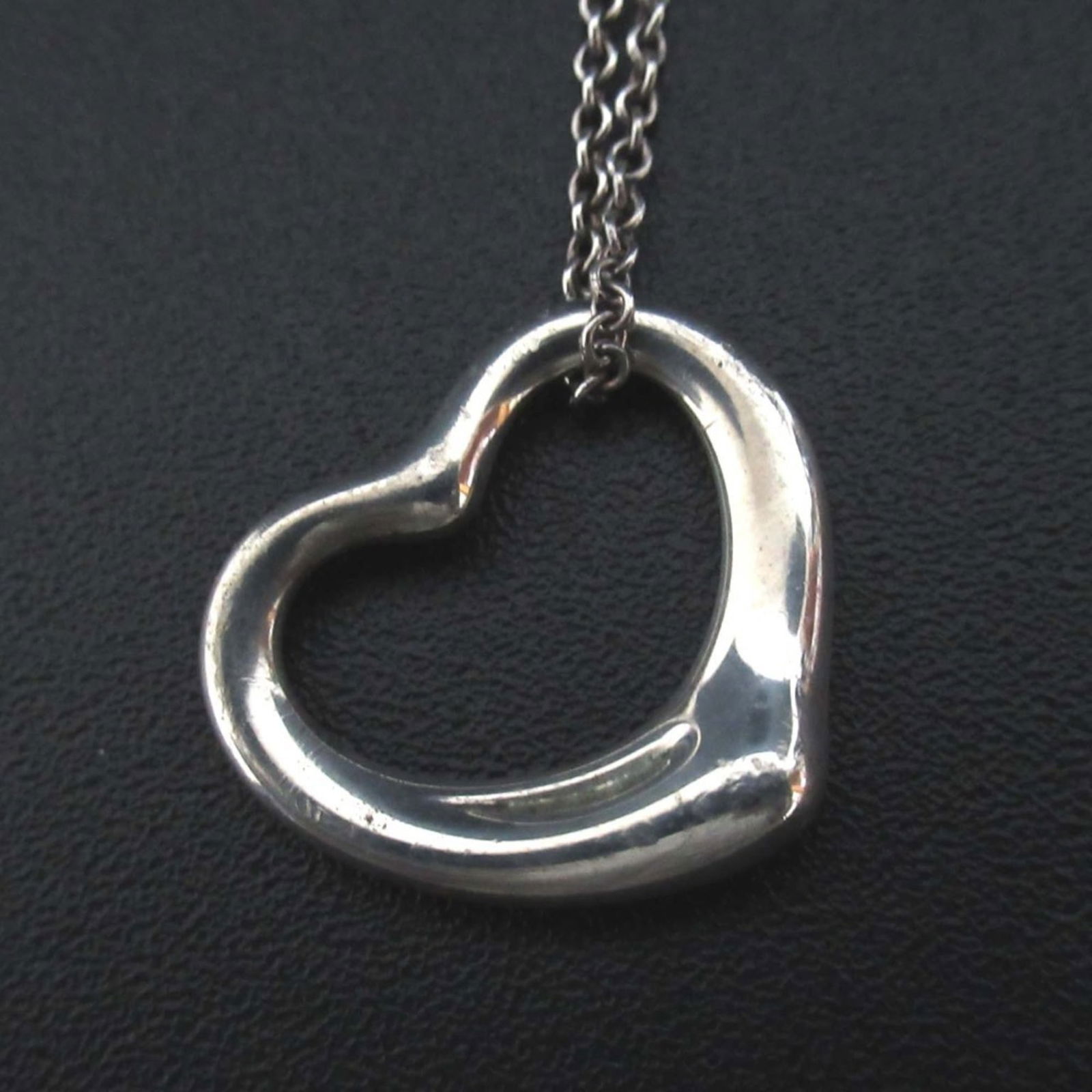 Women Tiffany & Co. Elsa Peretti Open Heart Necklace Pendant in 925 SV Silver for: Women Tiffany & Co. Elsa Peretti Open Heart Necklace Pendant in 925 SV Silver for This listing features Women Tiffany & Co. Elsa Peretti Open Heart Necklace Pendant in 925 SV Silver for. Item specific