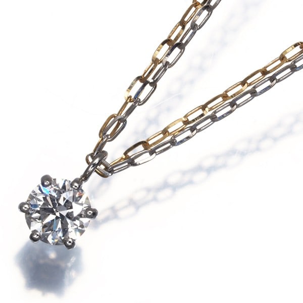 Yg Diamond 0.438Ct F Si2 G Bicolor Solitaire Necklace Pt 900/ Pt 850/ 18K: Yg Diamond 0.438Ct F Si2 G Bicolor Solitaire Necklace Pt 900/ Pt 850/ 18K This listing features Yg Diamond 0.438Ct F Si2 G Bicolor Solitaire Necklace Pt 900/ Pt 850/ 18K. Item specifics are provided b