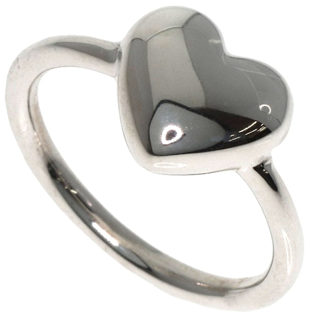 Silver TIFFANY&Co. Heart Wire Ring (1 of 8)