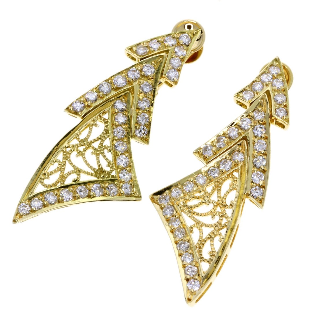 8.2g Diamond Earring K18 Yellow Gold: 8.2g Diamond Earring K18 Yellow Gold This listing features 8.2g Diamond Earring K18 Yellow Gold. Item specifics are provided below. Item Specifics: Brand: SELECT JEWELRY Style: Earring Material: K18 Y
