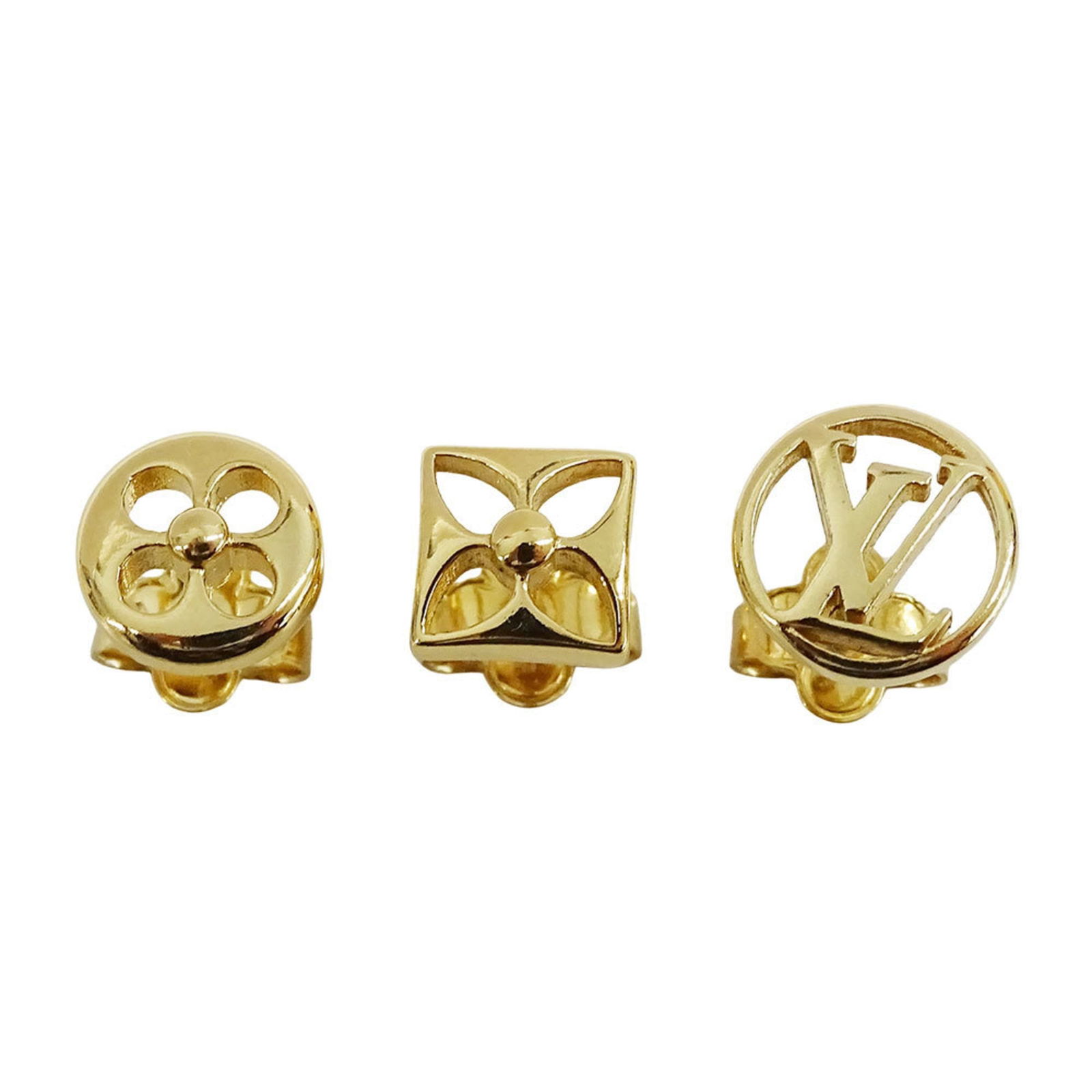 Plating Louis Vuitton Stud Earrings Gold (1 of 14)