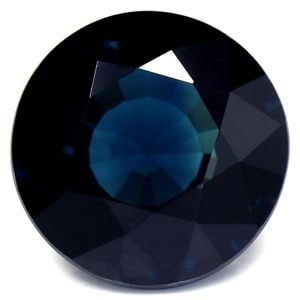 Loose Sapphire Gemstone - Round 2.81ct Blue SI (1 of 1)