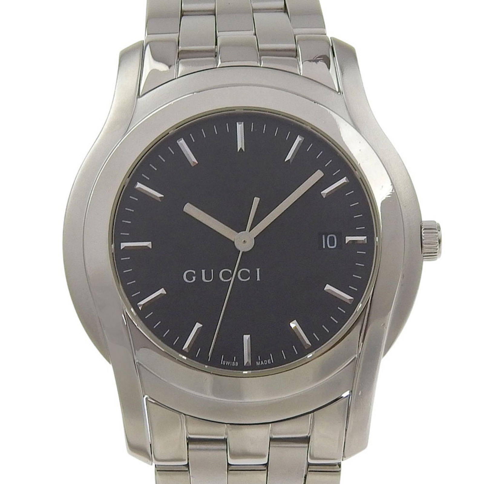 Wristwatch Gucci: Wristwatch Gucci This listing features Wristwatch Gucci. Item specifics are provided below. Item Specifics: Brand: Gucci Type: Wristwatch Gender: Women Display: Analog Material (Case): Stainless Steel