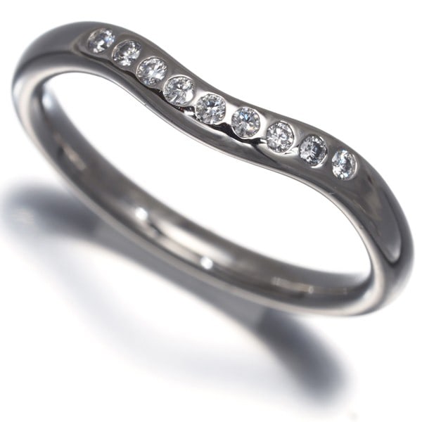 Platinum Tiffany&Co. Ring Diamond Curved Band 9P Us5 950: Platinum Tiffany&Co. Ring Diamond Curved Band 9P Us5 950 This listing features Platinum Tiffany&Co. Ring Diamond Curved Band 9P Us5 950. Item specifics are provided below. Item Specifics: Brand: Tiffa