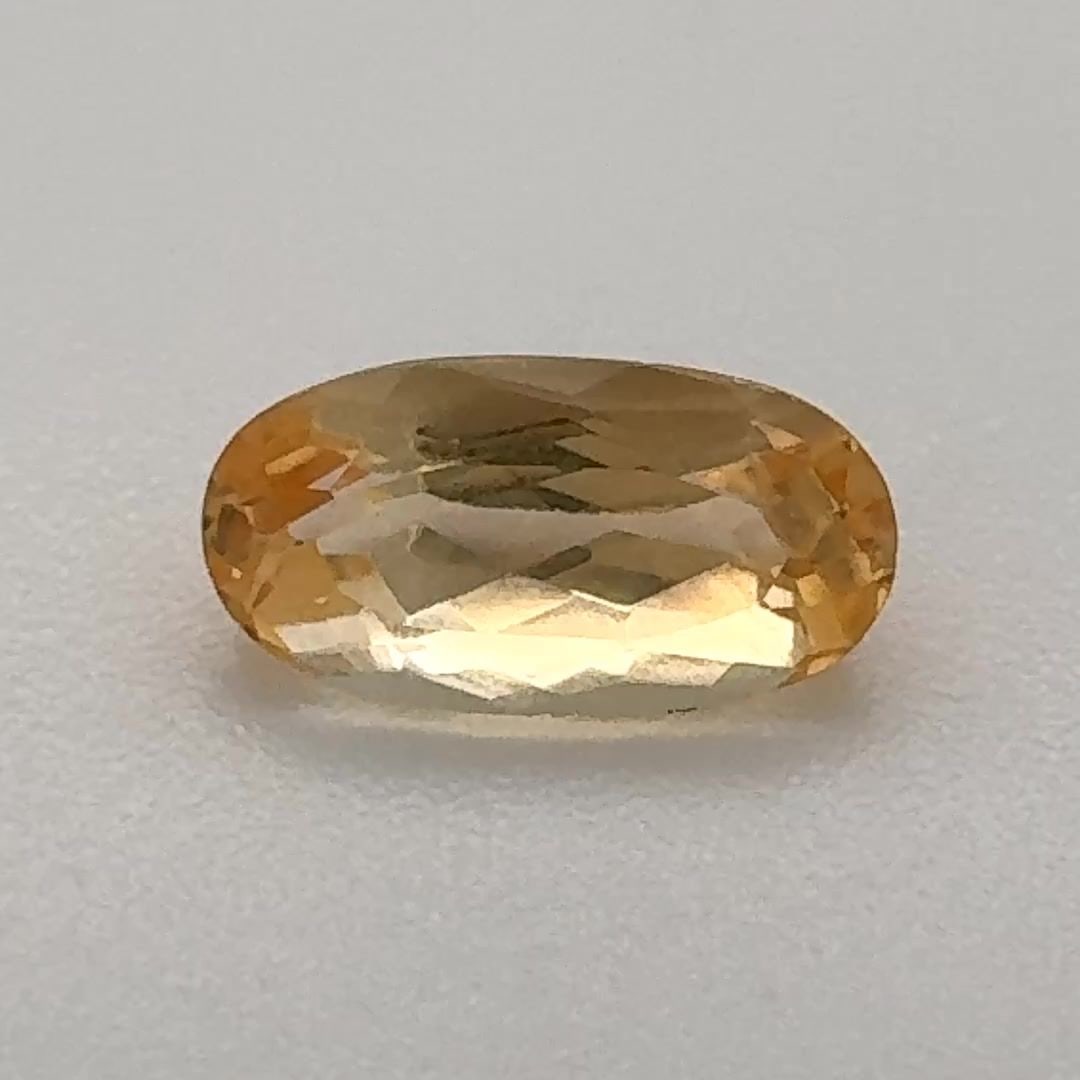 Loose Topaz Gemstone - Oval 1.07ct Yellow EC (1 of 1)