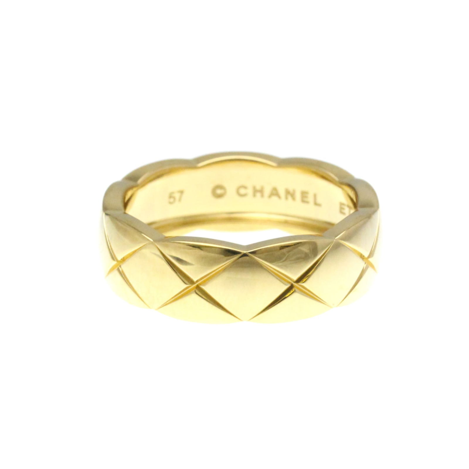 (18K) Chanel Band Ring Yellow Gold (1 of 10)