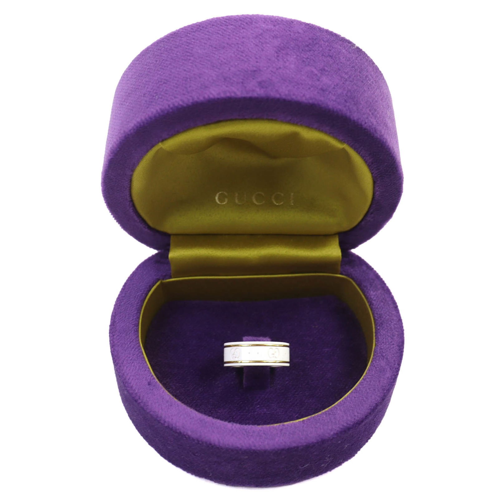 Ceramic Gucci Band Ring - 2