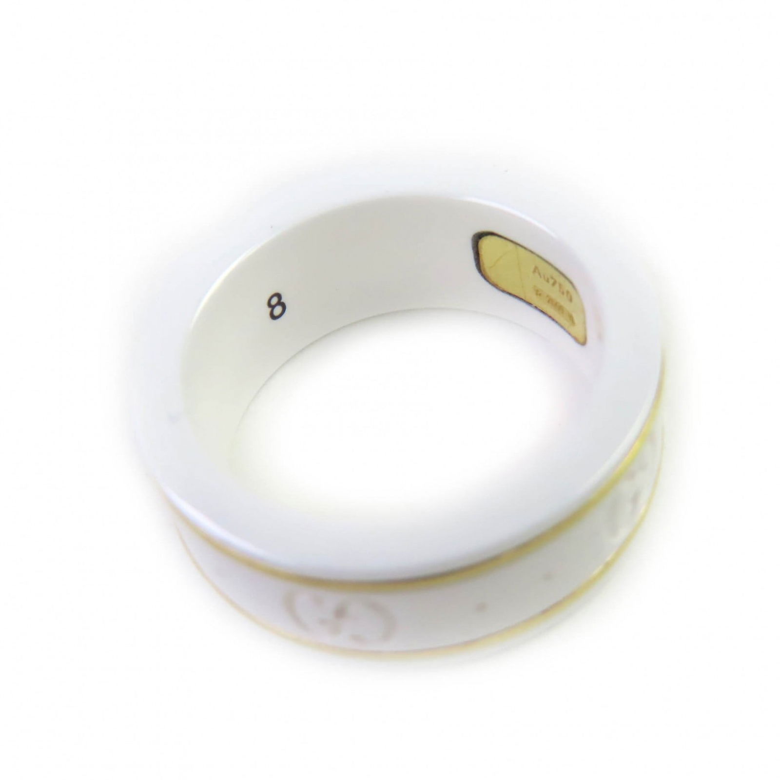 Ceramic Gucci Band Ring - 9