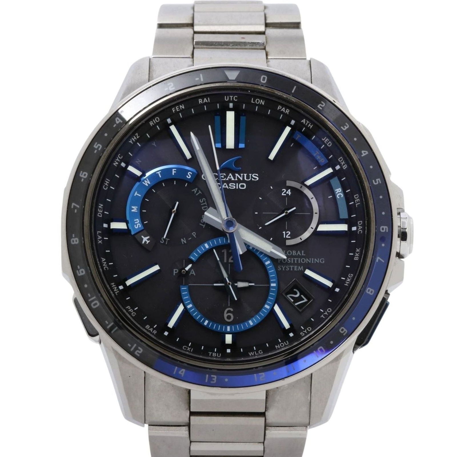 Wristwatch Casio: Wristwatch Casio This listing features Wristwatch Casio. Item specifics are provided below. Item Specifics: Brand: Casio Type: Wristwatch Gender: Men,Women Display: Analog Material (Case): Titanium Ma