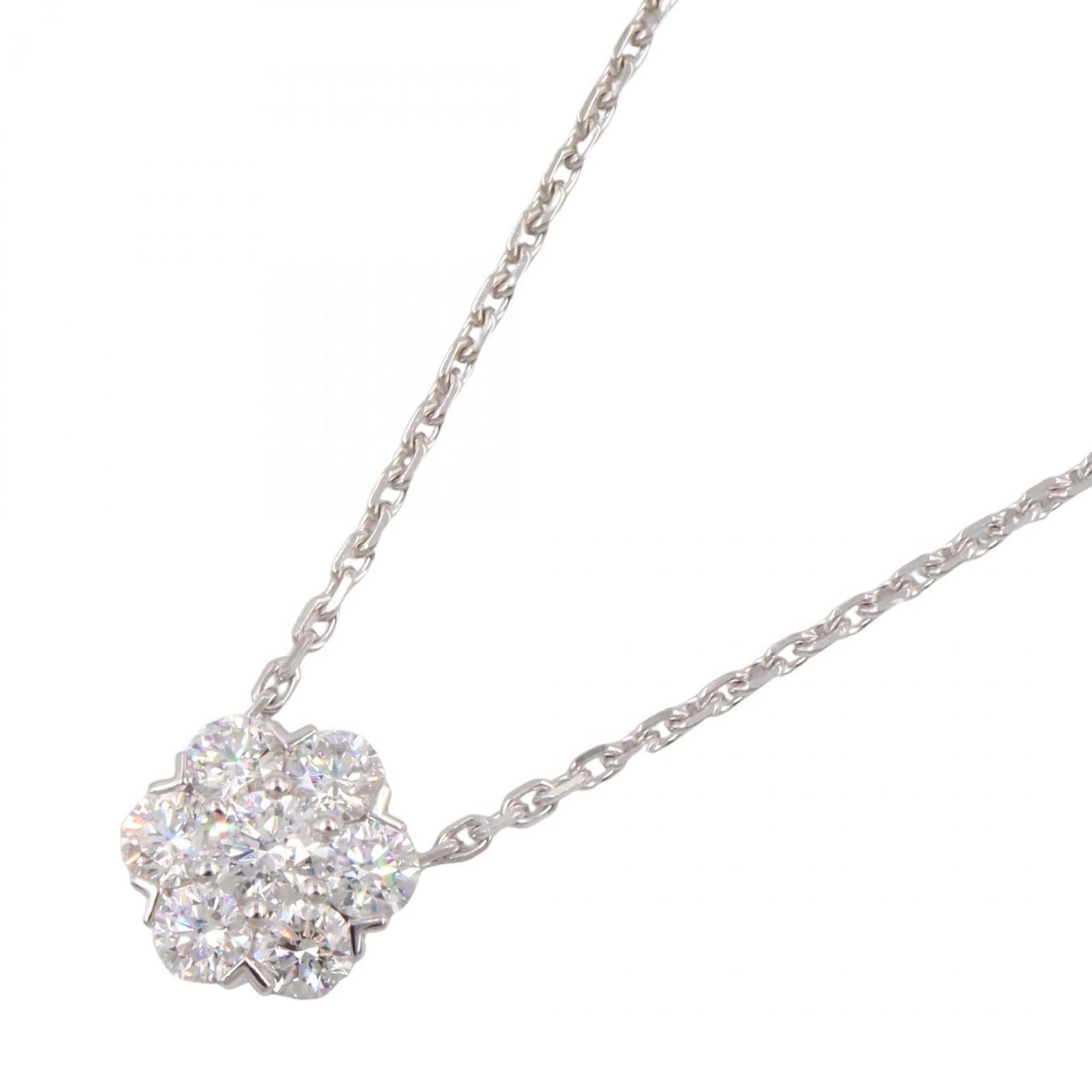 Clear). Van Cleef & Arpels Fleurette Diamond Necklace in 18K White Gold (Silver or: Clear). Van Cleef & Arpels Fleurette Diamond Necklace in 18K White Gold (Silver or This listing features Clear). Van Cleef & Arpels Fleurette Diamond Necklace in 18K White Gold (Silver or. Item specif