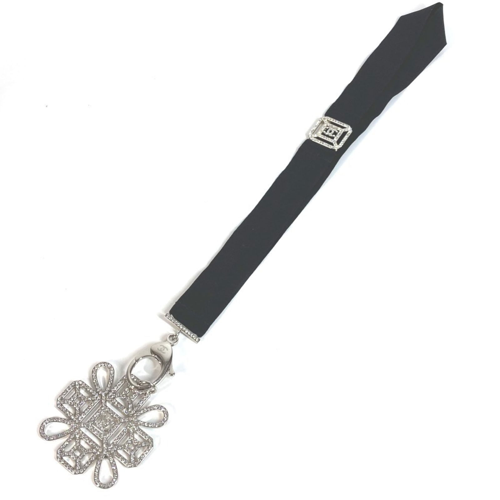 Women's - CHANEL CC Coco Mark Rhinestone Neck Strap Necklace - Metal - Black: Women's - CHANEL CC Coco Mark Rhinestone Neck Strap Necklace - Metal - Black This listing features Women's - CHANEL CC Coco Mark Rhinestone Neck Strap Necklace - Metal - Black. Item specifics are