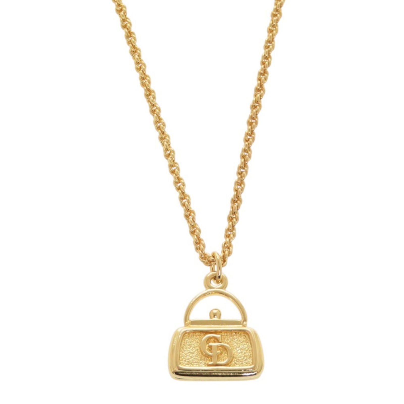 0028 Christian Dior Bag Motif GP Gold Necklace: 0028 Christian Dior Bag Motif GP Gold Necklace This listing features 0028 Christian Dior Bag Motif GP Gold Necklace. Item specifics are provided below. Item Specifics: Brand: Christian Dior Necklace T