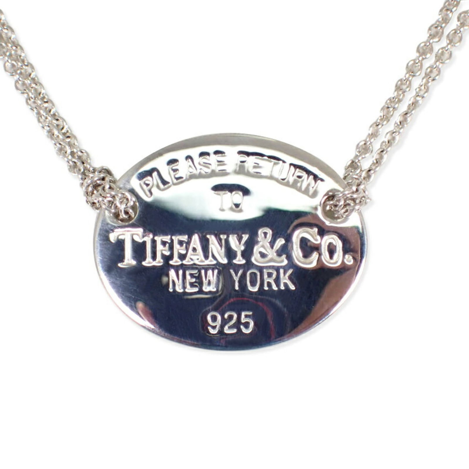 Necklace TIFFANY 925 Return to Tiffany Oval Double Chain: Necklace TIFFANY 925 Return to Tiffany Oval Double Chain This listing features Necklace TIFFANY 925 Return to Tiffany Oval Double Chain. Item specifics are provided below. Item Specifics: Brand: