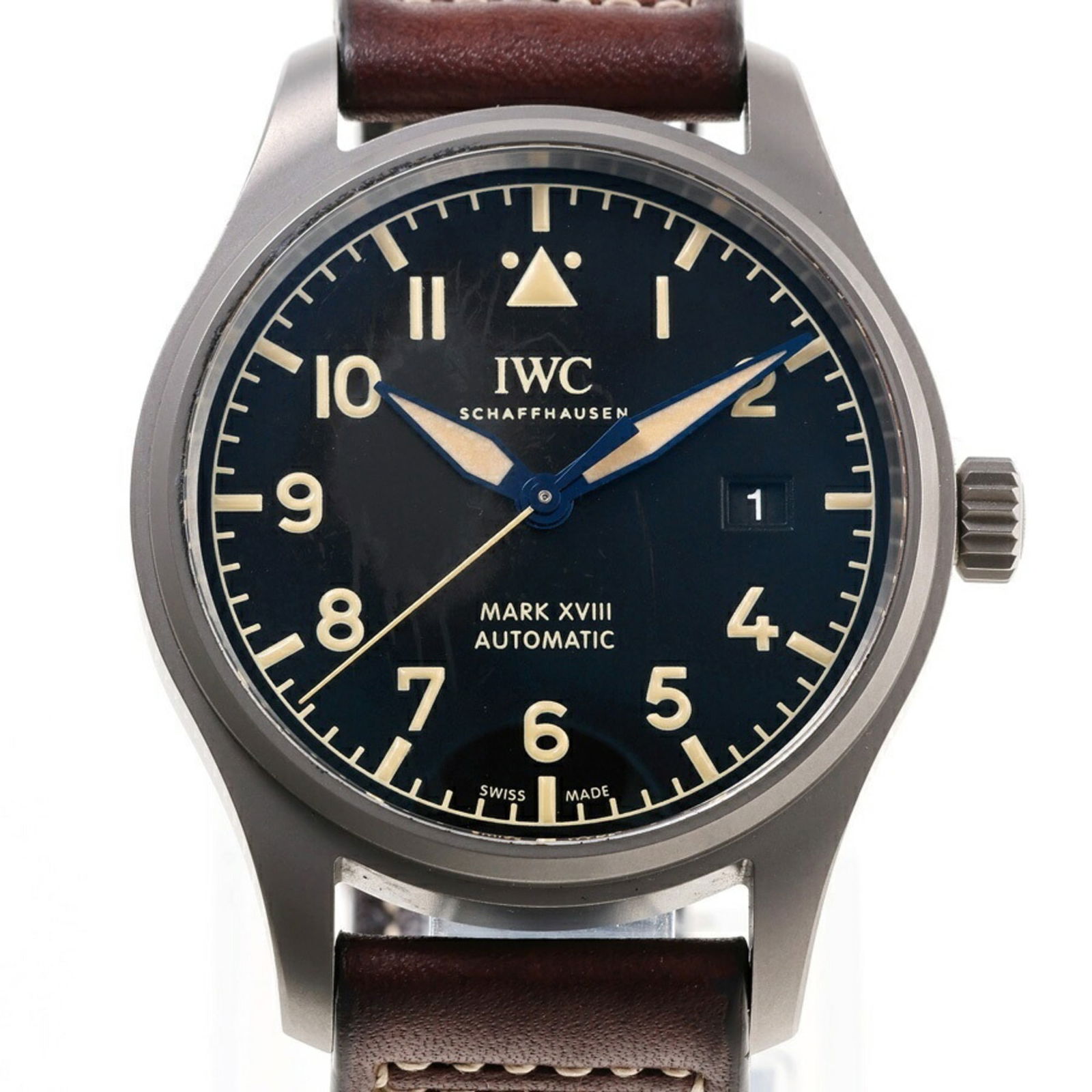 Wristwatch Iwc: Wristwatch Iwc This listing features Wristwatch Iwc. Item specifics are provided below. Item Specifics: Brand: Iwc Type: Wristwatch Gender: Men Material (Case): Titanium Color (Dial): Black Wrist Size