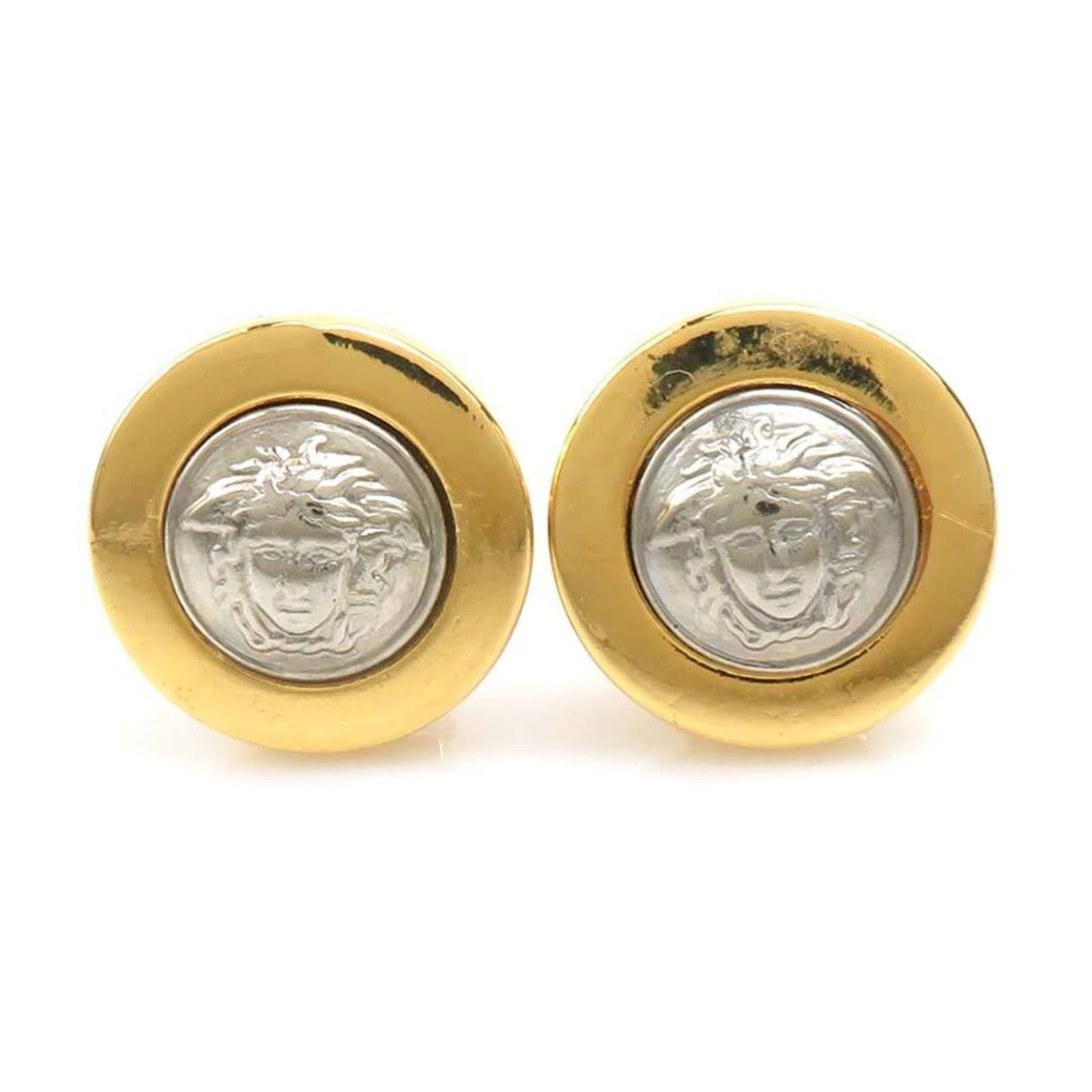Metal Versace Clip Earrings (1 of 5)