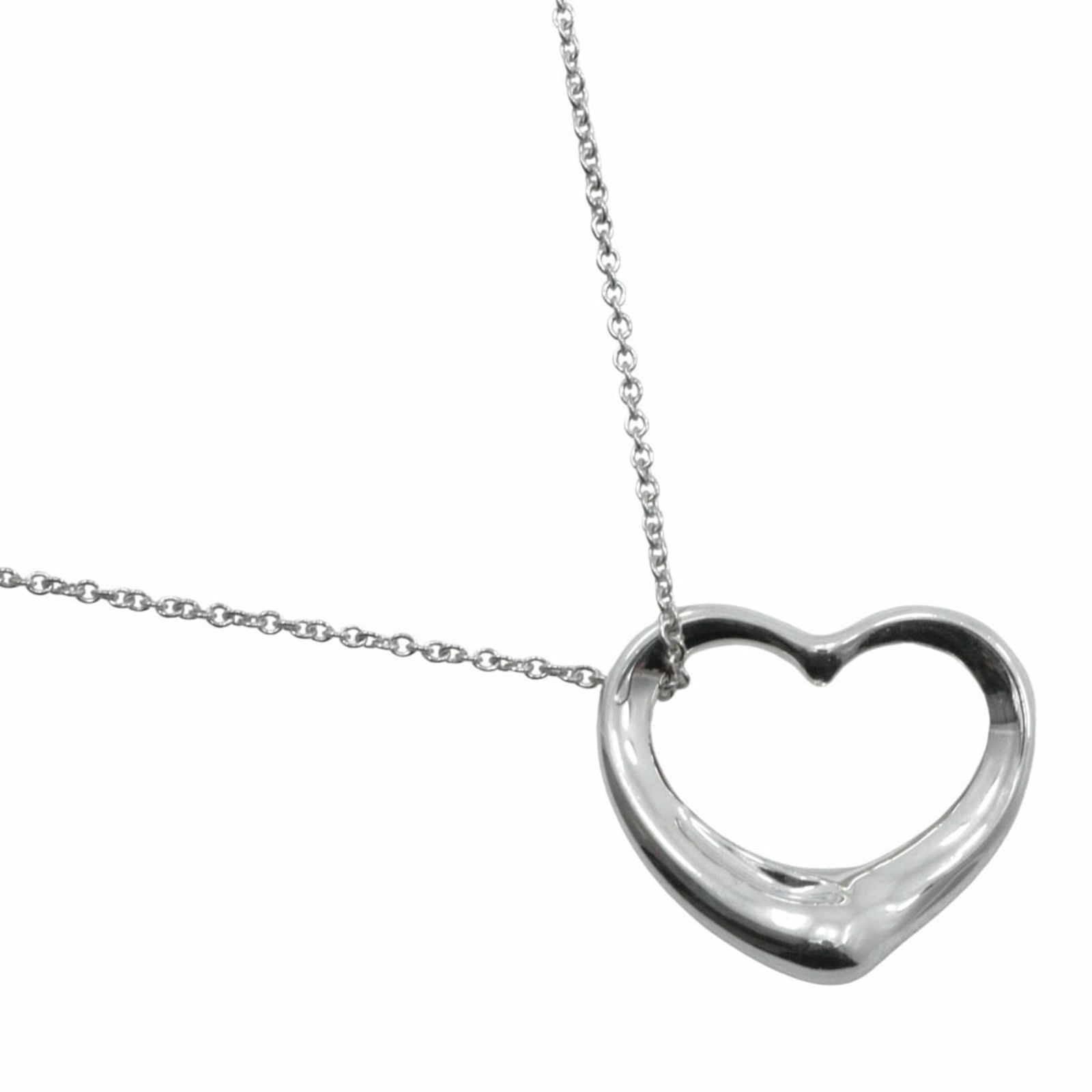 Women's - Tiffany & Co. Elsa Peretti Heart Necklace - 925 Sterling Silver - Approx. 9.9g - Open: Women's - Tiffany & Co. Elsa Peretti Heart Necklace - 925 Sterling Silver - Approx. 9.9g - Open Heart This listing features Women's - Tiffany & Co. Elsa Peretti Heart Necklace - 925 Sterling Silver -