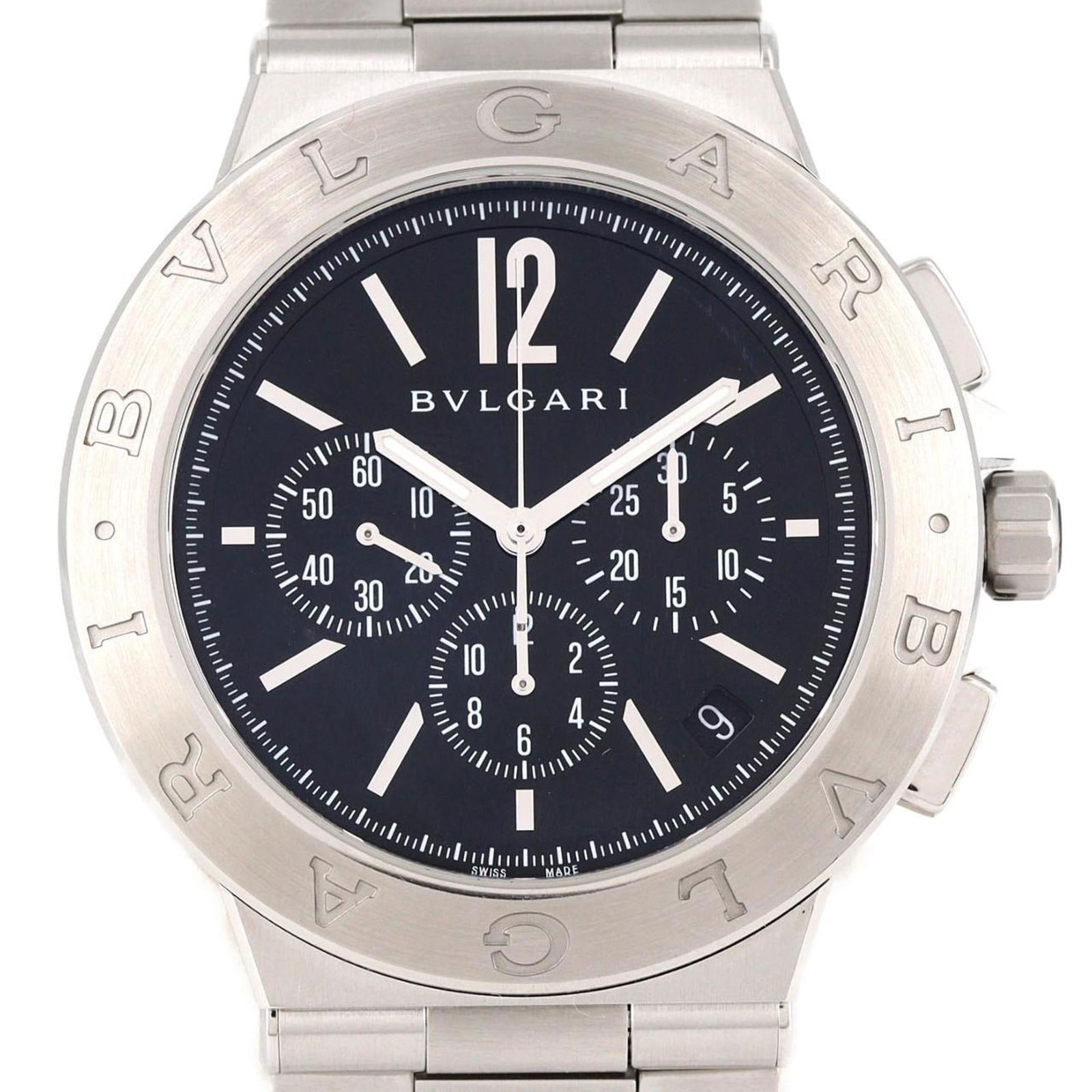 Wristwatch Bvlgari: Wristwatch Bvlgari This listing features Wristwatch Bvlgari. Item specifics are provided below. Item Specifics: Brand: Bvlgari Type: Wristwatch Gender: Men Material (Case): Stainless Steel Material (B
