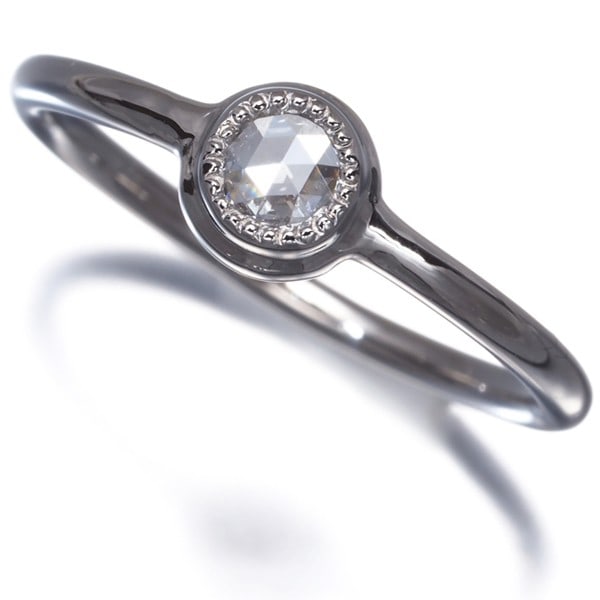 Platinum Rose-Cut Diamond 0.06Ct Milgrain Pinky Ring 900: Platinum Rose-Cut Diamond 0.06Ct Milgrain Pinky Ring 900 This listing features Platinum Rose-Cut Diamond 0.06Ct Milgrain Pinky Ring 900. Item specifics are provided below. Item Specifics: Metal: Plati