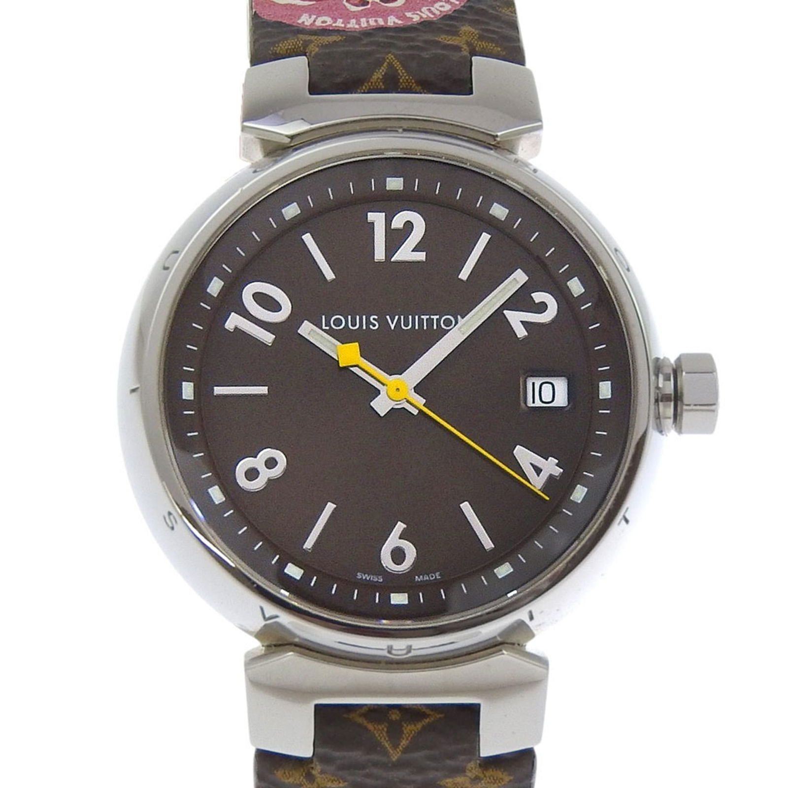 Wristwatch Louis Vuitton: Wristwatch Louis Vuitton This listing features Wristwatch Louis Vuitton. Item specifics are provided below. Item Specifics: Brand: Louis Vuitton Type: Wristwatch Gender: Unisex,Women,Men Material (Cas