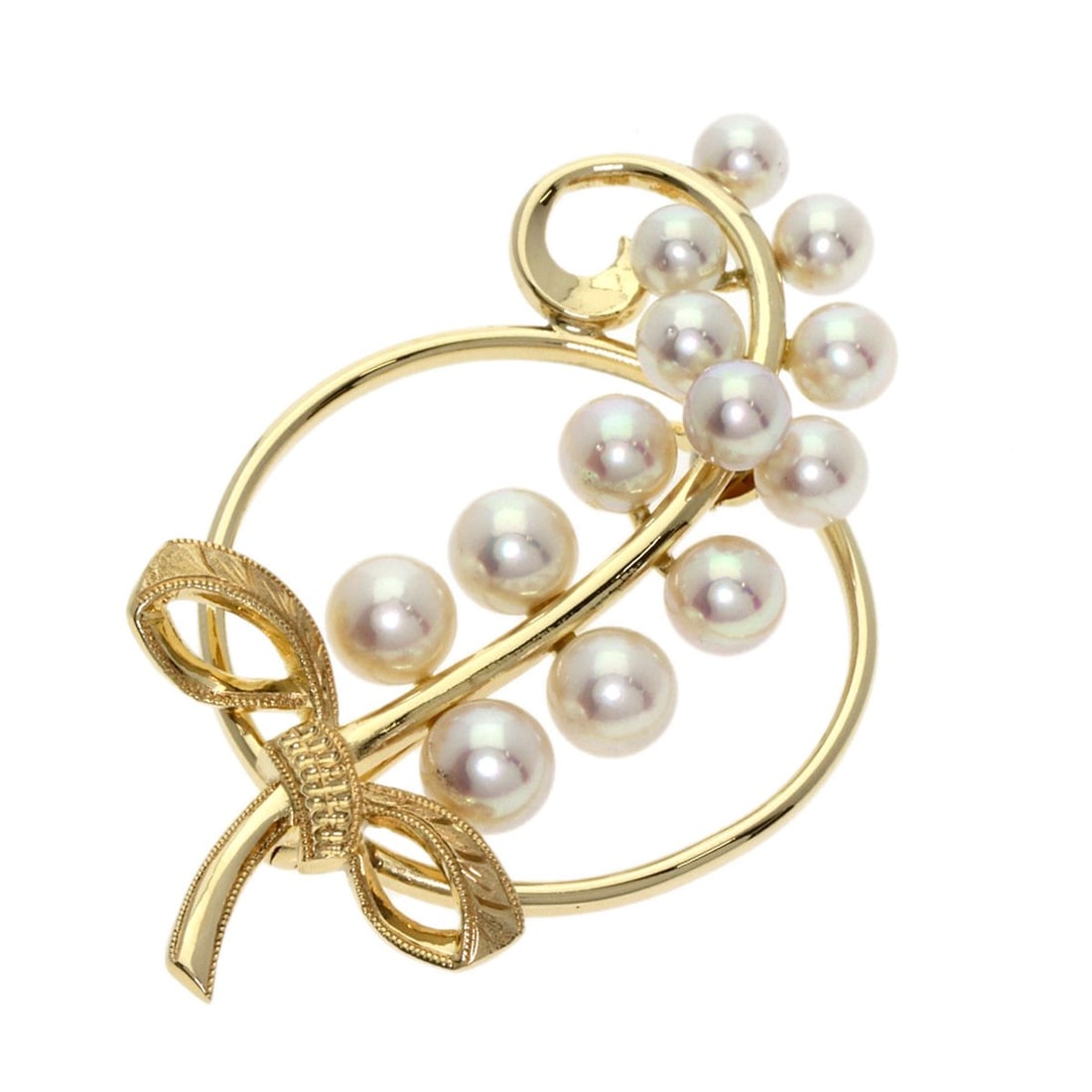 Gold MIKIMOTO Pearl Brooch K14 Yellow: Gold MIKIMOTO Pearl Brooch K14 Yellow This listing features Gold MIKIMOTO Pearl Brooch K14 Yellow. Item specifics are provided below. Item Specifics: Brand: MIKIMOTO Style: Brooch Material: K14 Yellow