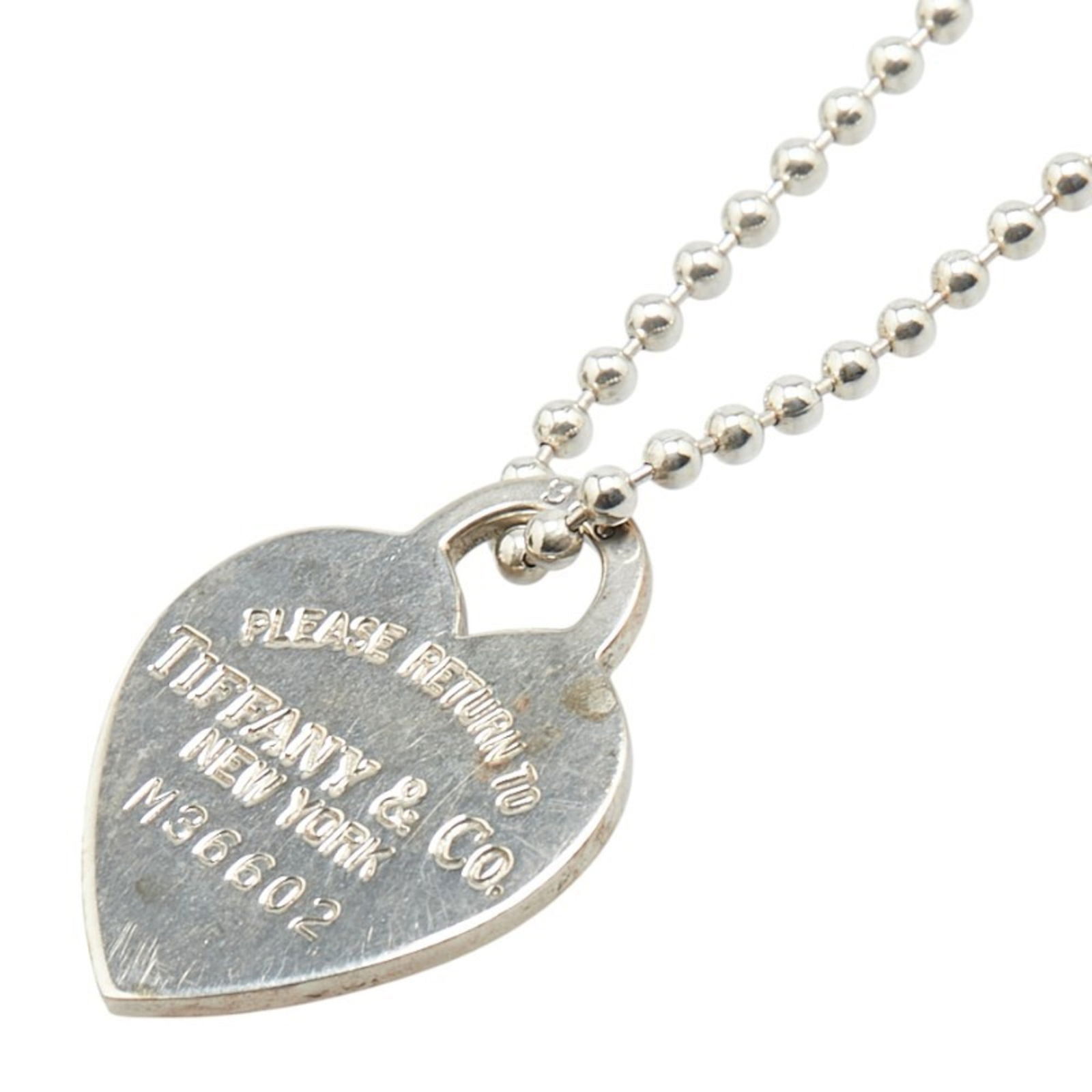 TIFFANY & Co. Return to heart tag long necklace with ball chain and SV925 silver. Women's.: TIFFANY & Co. Return to heart tag long necklace with ball chain and SV925 silver. Women's. This listing features TIFFANY & Co. Return to heart tag long necklace with ball chain and SV925 silver. Women