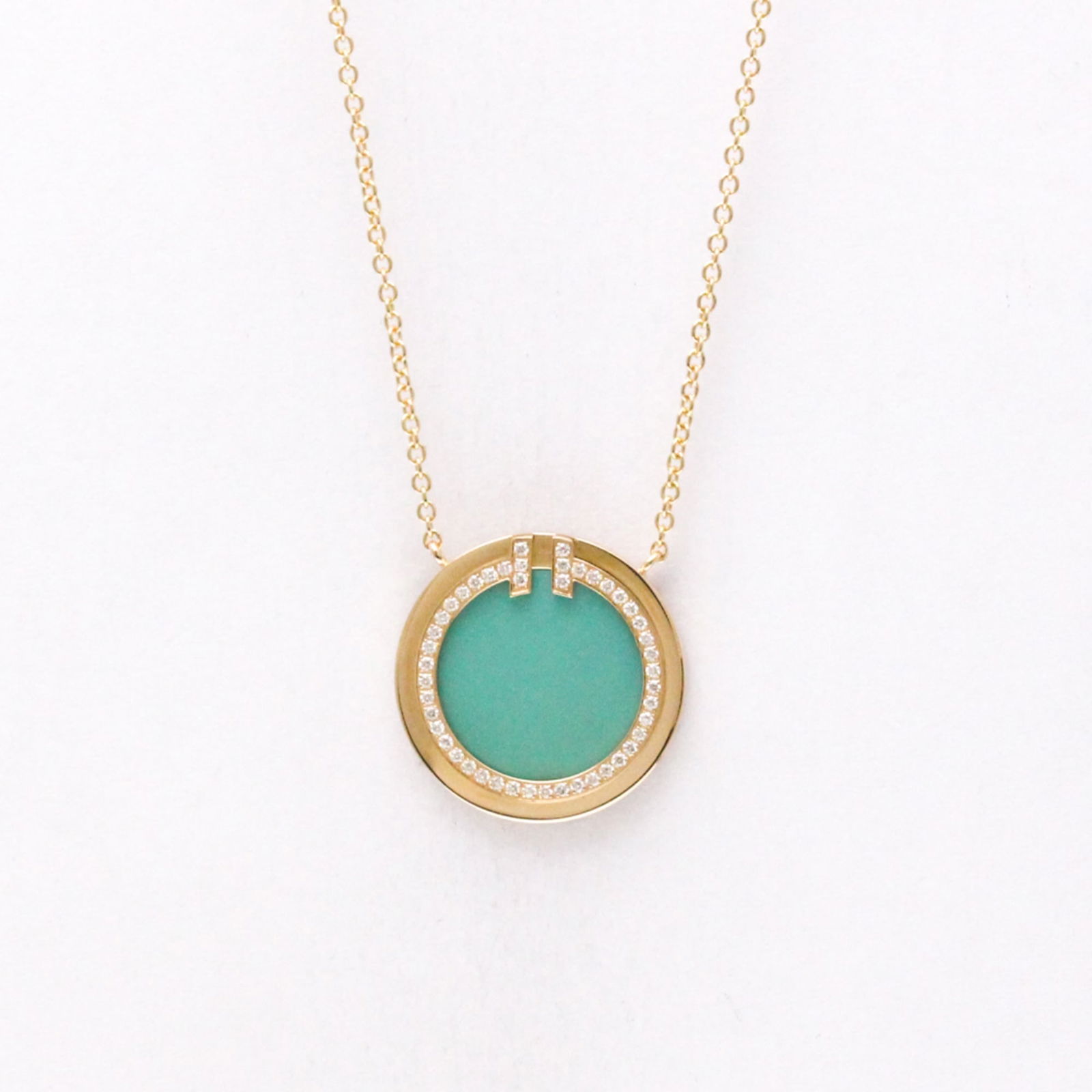 Women Fashion Pendant Necklace (Pink Gold) - Tiffany T Two Circle Necklace Turquoise And Diamond: Women Fashion Pendant Necklace (Pink Gold) - Tiffany T Two Circle Necklace Turquoise And Diamond Pink Gold (18K) Diamond - Turquoise Men This listing features Women Fashion Pendant Necklace (Pink Gold