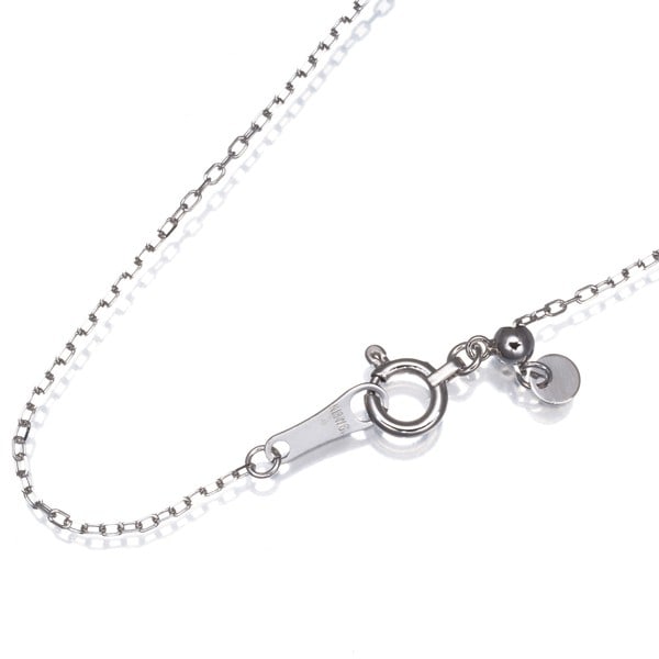 Gold Cable Chain Necklace 44Cm 18K 750 White (1 of 3)