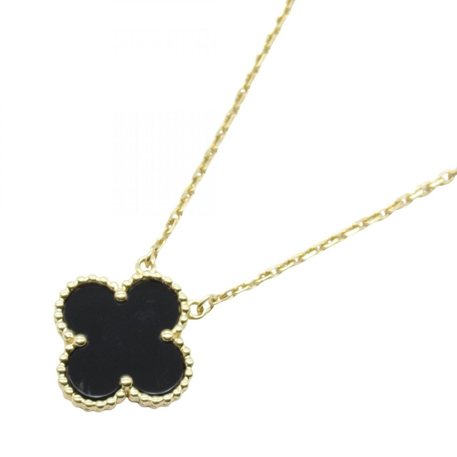 Black. Van Cleef & Arpels Vintage Alhambra Onyx Necklace in 18K Yellow Gold (VCARA45800) for Women.: Black. Van Cleef & Arpels Vintage Alhambra Onyx Necklace in 18K Yellow Gold (VCARA45800) for Women. Available and This listing features Black. Van Cleef & Arpels Vintage Alhambra Onyx Necklace in 18K