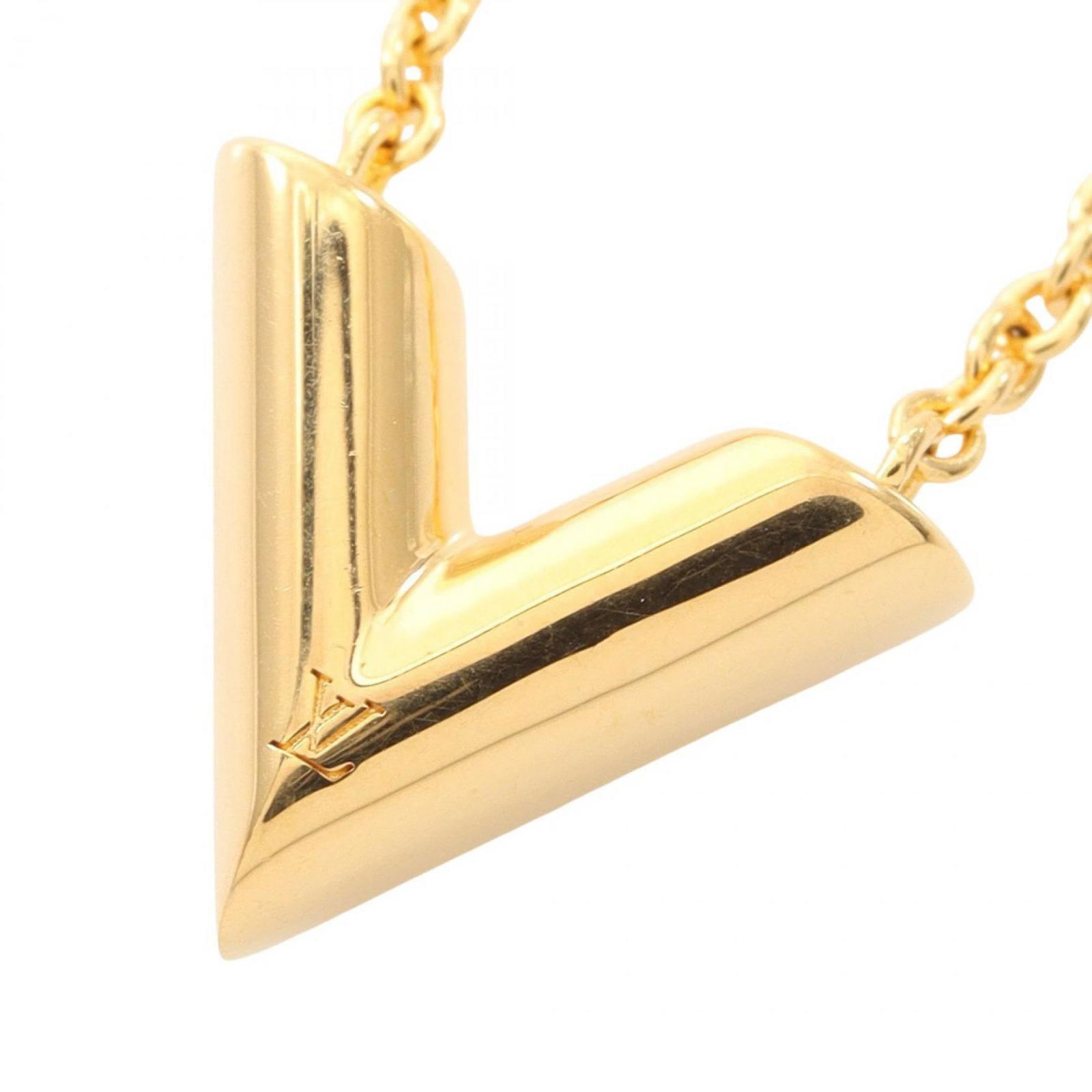 Women's - Louis Vuitton Essential V Necklace - Gold Plated (1 of 6)