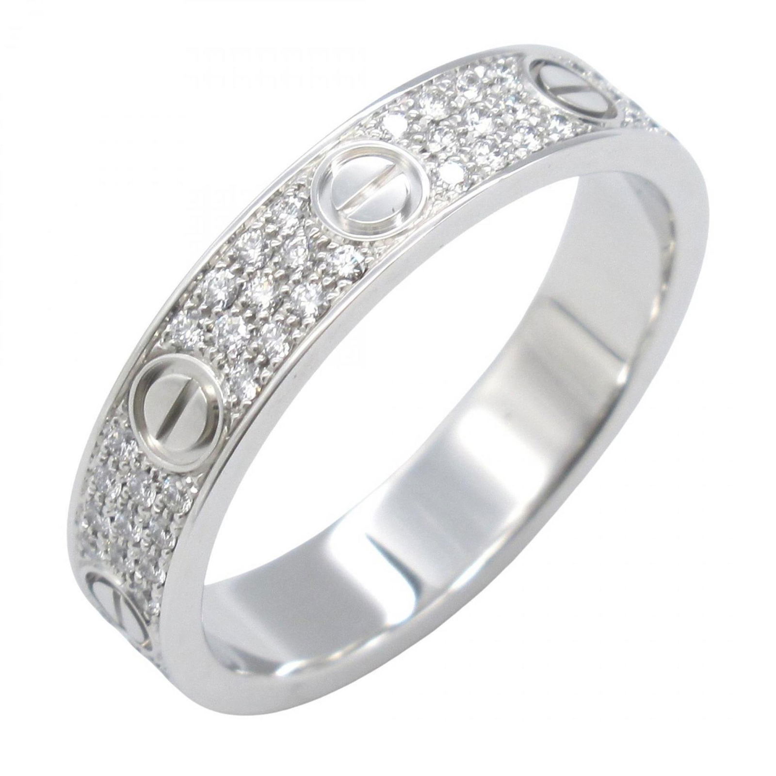 (18K) Cartier Band Ring White Gold (1 of 8)