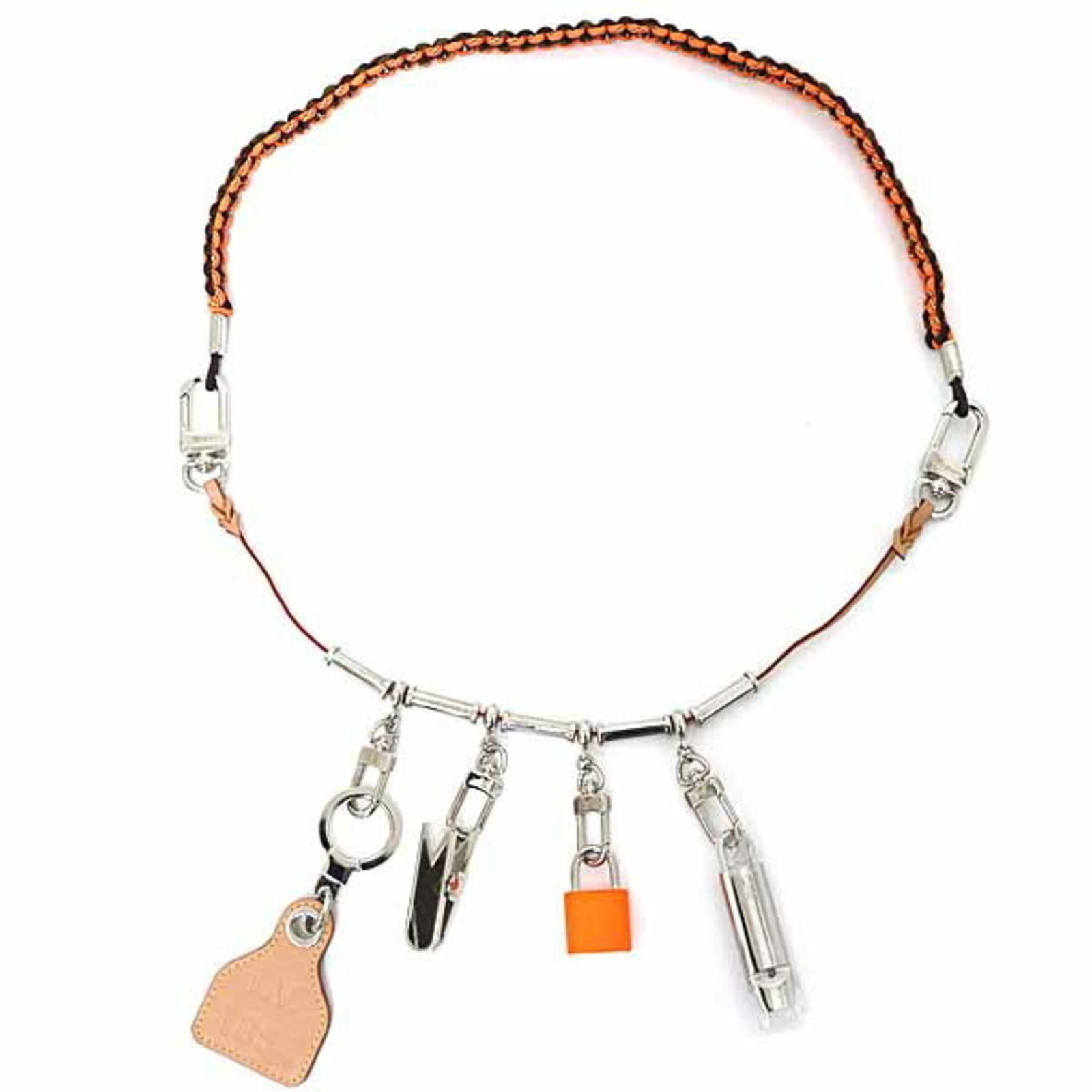 Metal - Louis Vuitton Necklace Charm Leather: Metal - Louis Vuitton Necklace Charm Leather This listing features Metal - Louis Vuitton Necklace Charm Leather. Item specifics are provided below. Item Specifics: Brand: Louis Vuitton Type: Necklace
