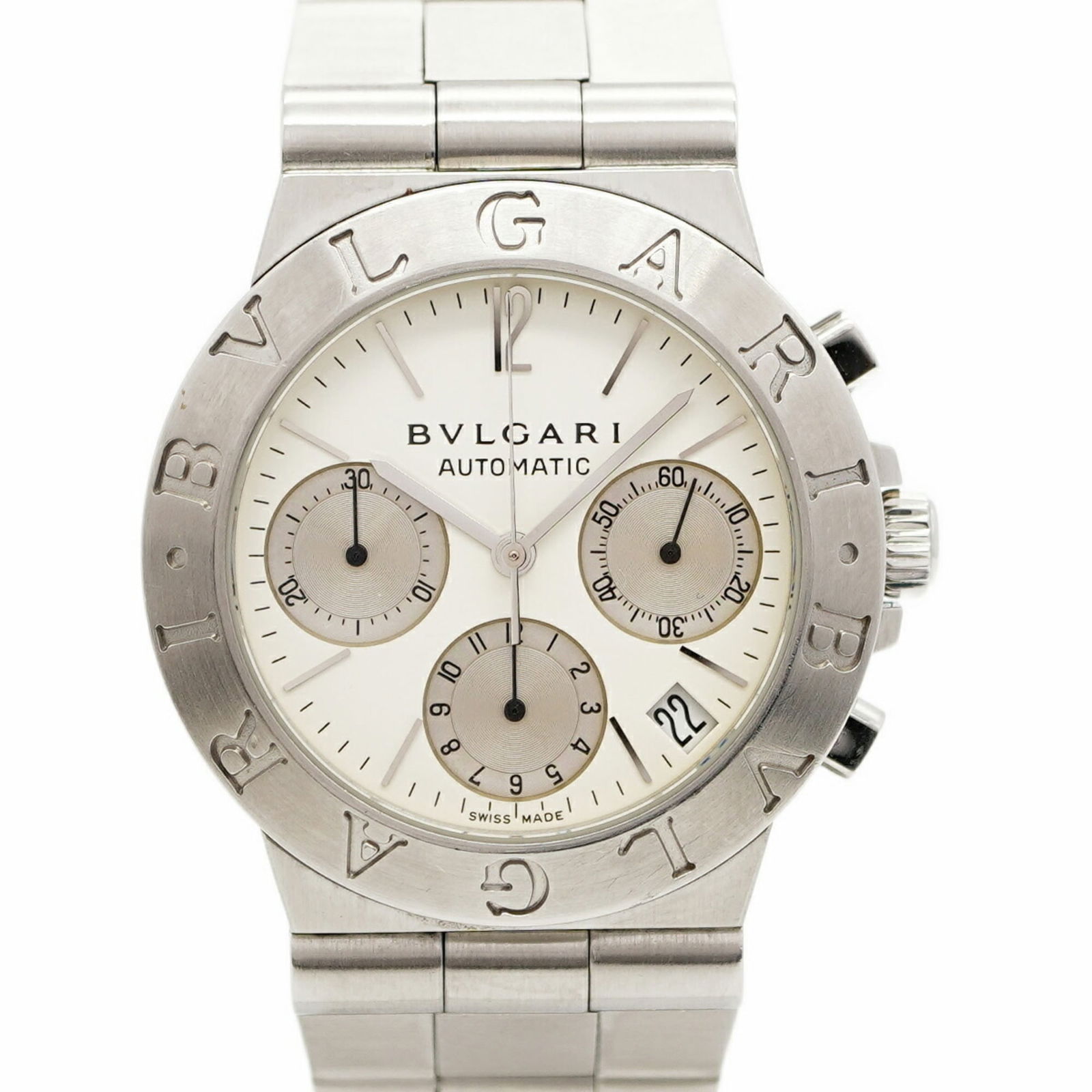 Wristwatch Bvlgari: Wristwatch Bvlgari This listing features Wristwatch Bvlgari. Item specifics are provided below. Item Specifics: Brand: Bvlgari Type: Wristwatch Gender: Men Material (Case): Stainless Steel Material (B