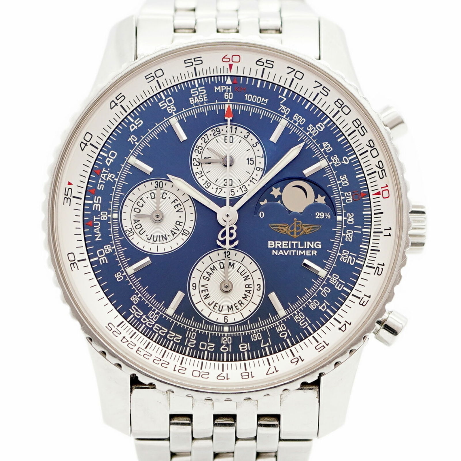 Wristwatch Breitling: Wristwatch Breitling This listing features Wristwatch Breitling. Item specifics are provided below. Item Specifics: Brand: Breitling Type: Wristwatch Gender: Men Material (Case): Stainless Steel Mater