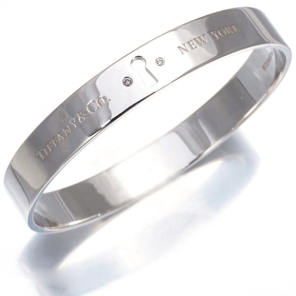 Silver Tiffany&Co. Bracelet Diamond Lock 2P Bangle 925 Sterling: Silver Tiffany&Co. Bracelet Diamond Lock 2P Bangle 925 Sterling This listing features Silver Tiffany&Co. Bracelet Diamond Lock 2P Bangle 925 Sterling. Item specifics are provided below. Item Specifics