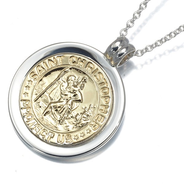 Silver Tiffany&Co. Necklace St. Christopher Coin 925 Sterling: Silver Tiffany&Co. Necklace St. Christopher Coin 925 Sterling This listing features Silver Tiffany&Co. Necklace St. Christopher Coin 925 Sterling. Item specifics are provided below. Item Specifics: Br
