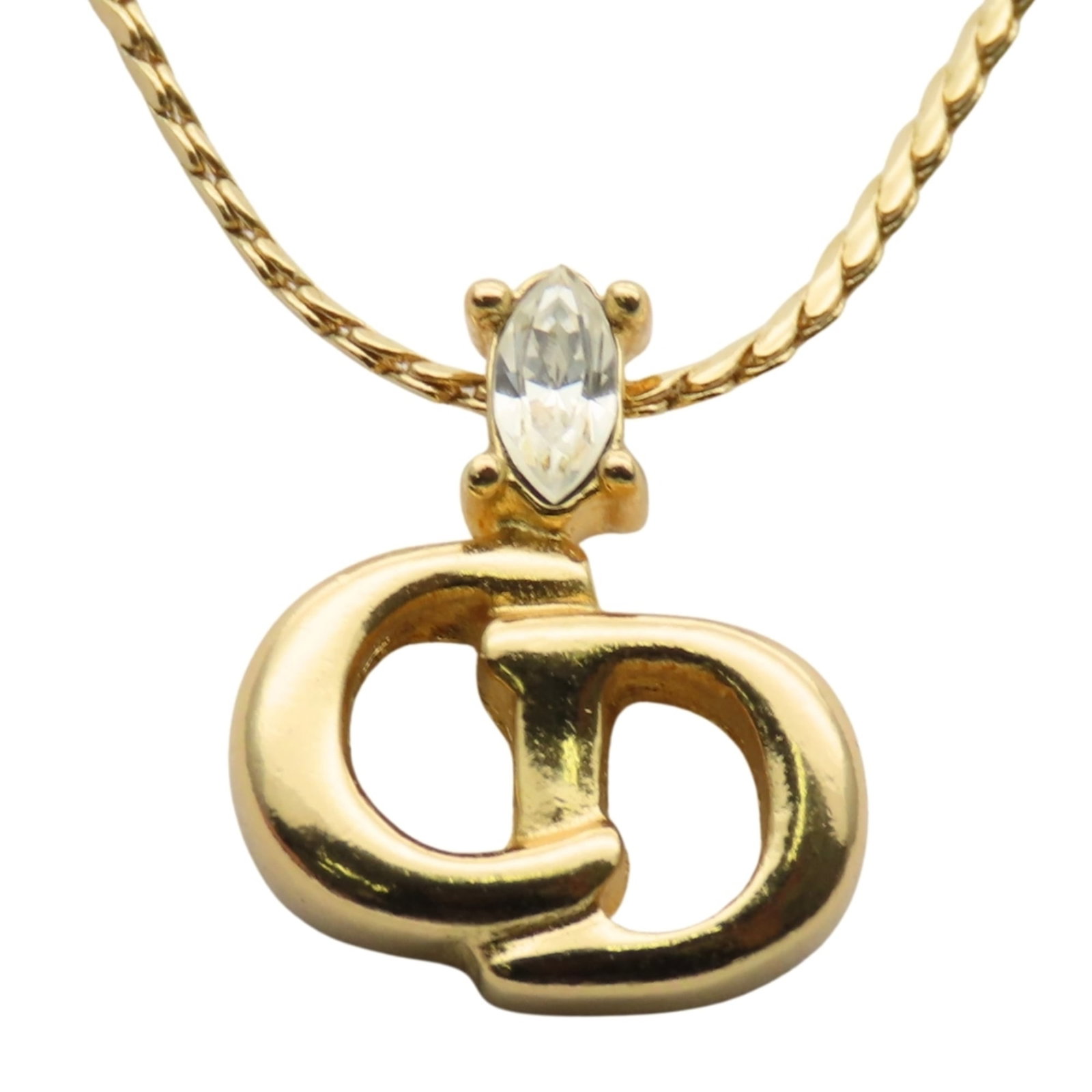 Women's. Christian Dior CD logo metal necklace with rhinestones and gold-plated GP.: Women's. Christian Dior CD logo metal necklace with rhinestones and gold-plated GP. This listing features Women's. Christian Dior CD logo metal necklace with rhinestones and gold-plated GP.. Item spec