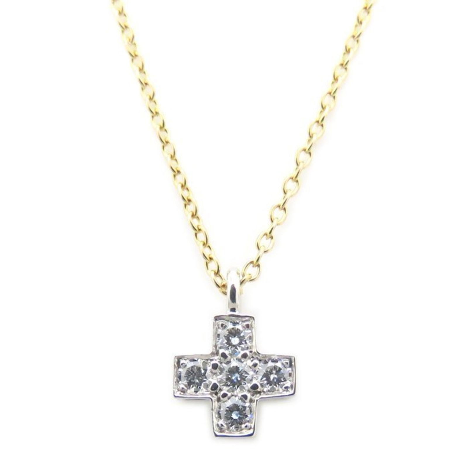 294802 - TIFFANY & Co. Tiffany Cruciform Necklace with Diamond Cross Motif - 18K Yellow Gold and: 294802 - TIFFANY & Co. Tiffany Cruciform Necklace with Diamond Cross Motif - 18K Yellow Gold and Pt950 Platinum - Women's This listing features 294802 - TIFFANY & Co. Tiffany Cruciform Necklace with D